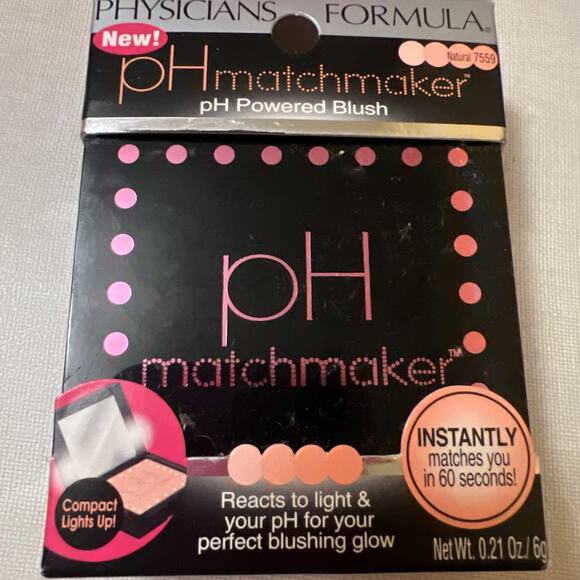Physicians Formula pH Matchmaker pH Powdered Blush Natural 7559 Lighted Compact - Picture 1 of 2